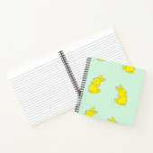 Carnet Garnons heureux jaune sur turquoise (Intérieur)