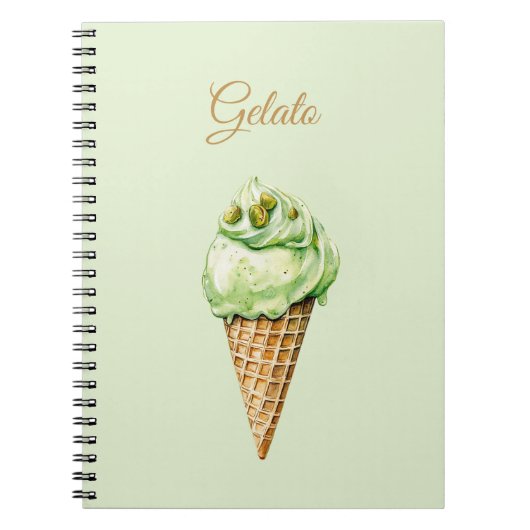 Carnet Gâteau d'anniversaire Glace à la Menthe (Devant)