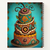 Carnet Gâteau de calque Boho unique, recette personnalisa (Dos)