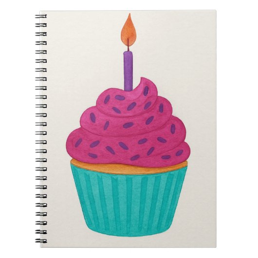 Carnet Gâteau en aquarelle (Devant)