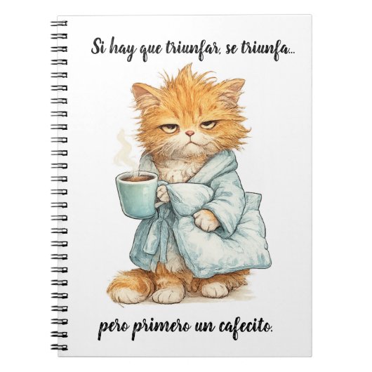 Carnet gato triunfador (Devant)