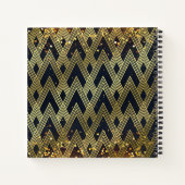Carnet Gatsby Glamor Art Déco Motif géométrique Monogramm (Dos)