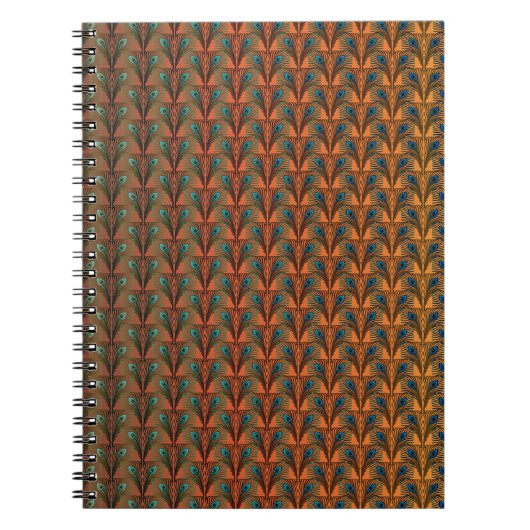 Carnet Gatsby Grandes plumes design art déco (Devant)