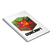 Carnet Gauchiste drôle d'Ourcraft de jeu communiste (Côté Droit)