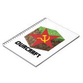 Carnet Gauchiste drôle d'Ourcraft de jeu communiste (Côté gauche)