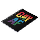 Carnet Gay AF LGBT Pride Gay Gift Pride Mois (Côté gauche)