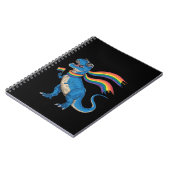 Carnet Gay pride Dino Trex Rainbow Flag Lgbt Ally (Côté gauche)