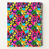 Carnet gay pride Genre Neon Motif (Dos)