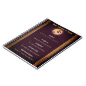 Carnet Gayatri Mantra sanskrit et anglais (Côté gauche)