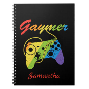 Carnet Gaymer Rainbow Video Game Controller Jeux