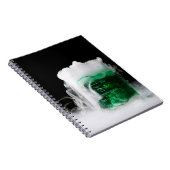 Carnet Gaz de bécher à fluide vert (Côté Droit)