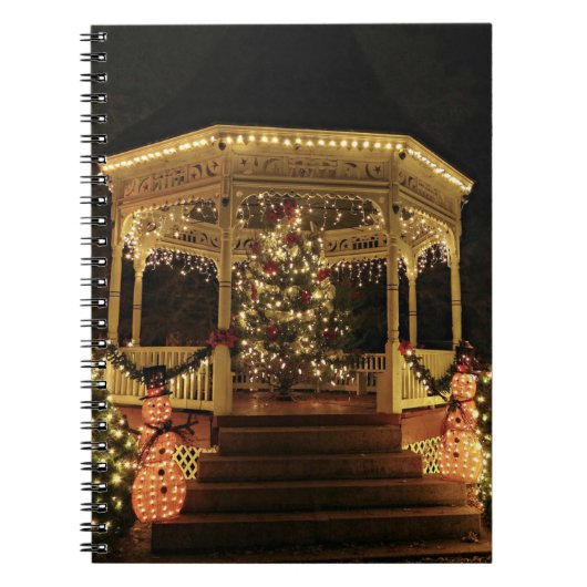 Carnet Gazebo habillé pour Noël (Devant)