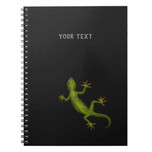 Carnet Gecko avec (ou sans) votre texte (Devant)