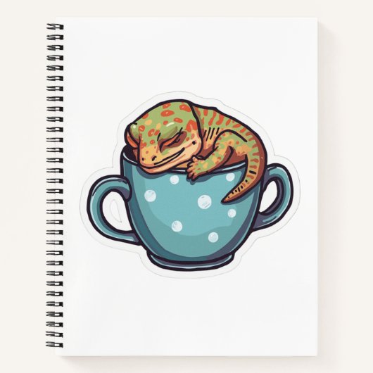 Carnet Gecko endormi (Devant)