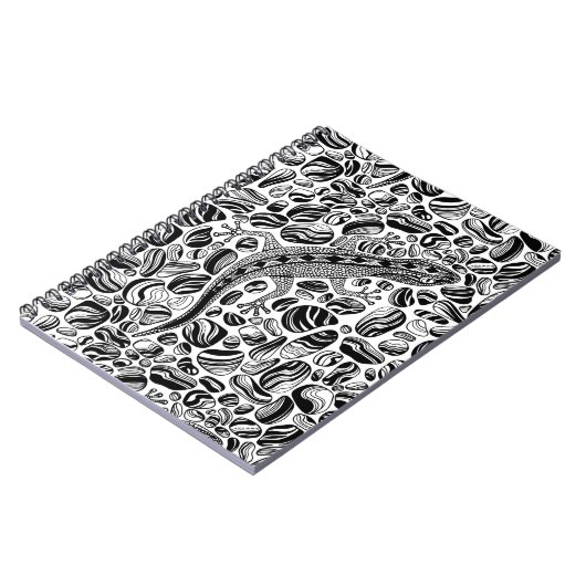 Carnet Gecko et galets (Côté gauche)