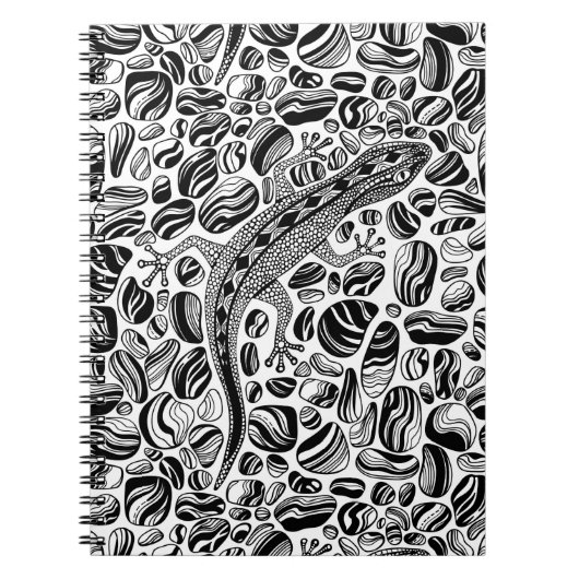 Carnet Gecko et galets (Devant)