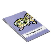 Carnet Gecko léopard de dessin animé (Côté Droit)