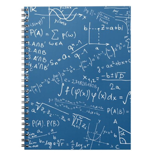 Carnet Geek mathématique, Motif de résolution de problème (Devant)