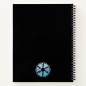 Carnet Geek Sci Fi dénudé Futuristic Space Blue Ombre (Dos)
