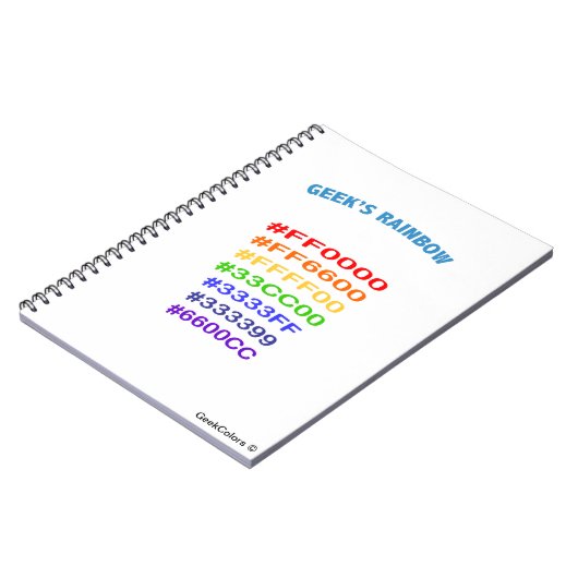 Carnet Geek's Rainbow (Côté gauche)