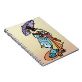 Carnet Geisha avec le parasol (Côté Droit)