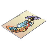Carnet Geisha avec le parasol (Côté gauche)