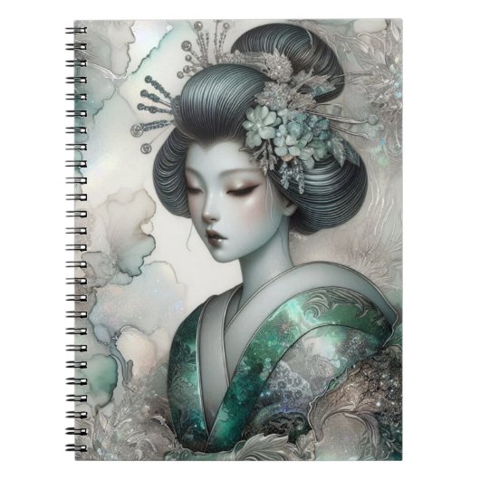 Carnet Geisha en Vert Série #2 (Devant)