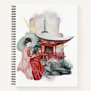 Carnet Geisha Girl Artiste japonaise