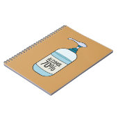 Carnet Gel Sanitizer à la main avec 70% d'alcool (Côté gauche)