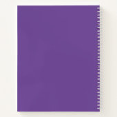 Carnet Gemmes d'or sur Lavender Personnalisé Chic (Dos)