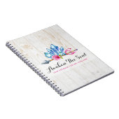 Carnet Gemmes en cristal de Bohême rustique et aquarelle (Côté Droit)