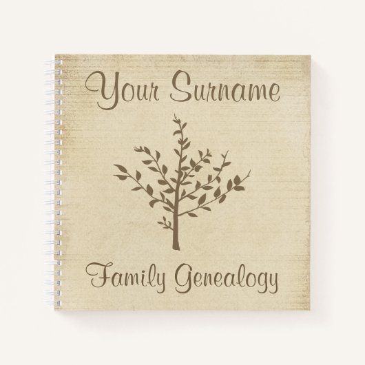 Carnet Généalogie familiale (Devant)