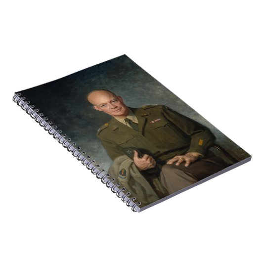 Carnet Général Dwight Eisenhower Portrait peint 5 étoiles (Côté Droit)