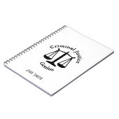 Carnet Génie personnalisé de justice pénale (Côté gauche)