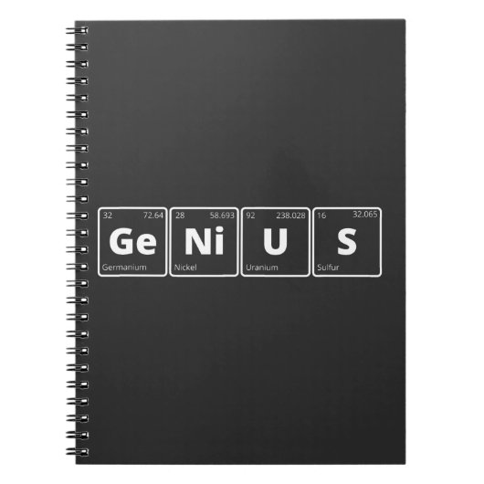 Carnet Genius - Periodic Table (Devant)