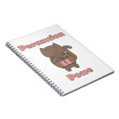 Carnet Gentil Chat Drummer Drôle Possé Percussion (Côté Droit)
