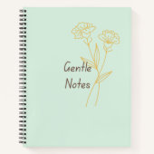 Carnet Gentle Notes Minimal Aesthetic Notebook (Devant)