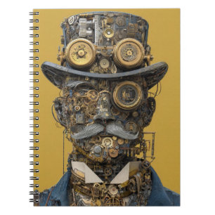 Carnet Gentleman Mécanique Steampunk