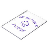 Carnet GenX La meilleure pluie est violette (Côté gauche)