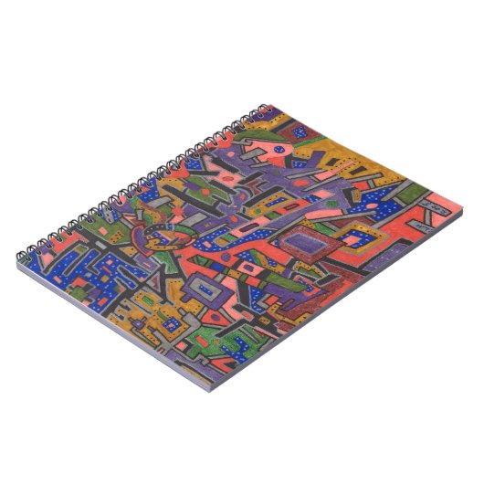 Carnet "Geo-Tech" Art Abstrait (Côté gauche)