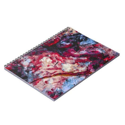 Carnet Géode cristal Red Agate Abstrait (Côté gauche)