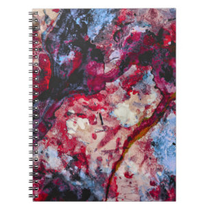 Carnet Géode cristal Red Agate Abstrait