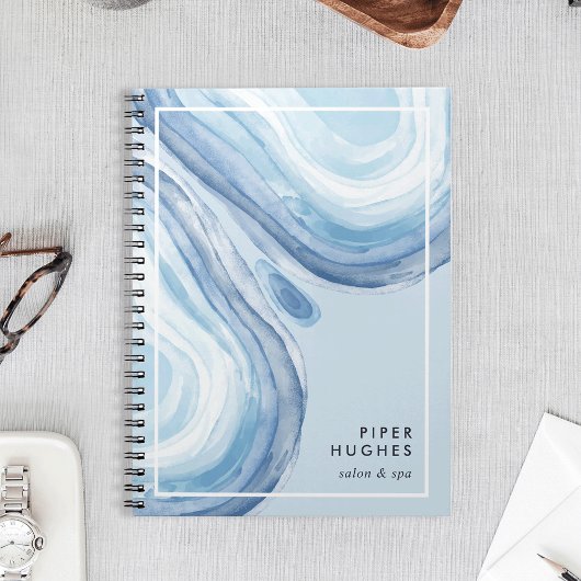 Carnet Géode de vague bleue