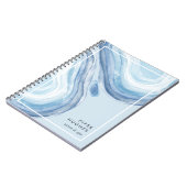 Carnet Géode de vague bleue (Côté gauche)