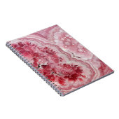 Carnet Géode rose et blanc (Côté Droit)