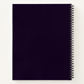 Carnet Géode rose violet moderne Agate noir Abstrait (Dos)
