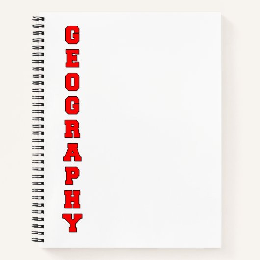 Carnet Géographie (Devant)