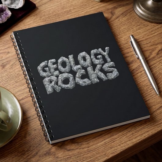 Carnet Géologie Rocks - Jeu de mots de science de la Terr