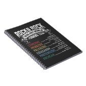 Carnet Géologue de l'humour de Funny Geology Rock (Côté Droit)