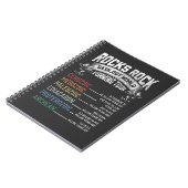 Carnet Géologue de l'humour de Funny Geology Rock (Côté gauche)